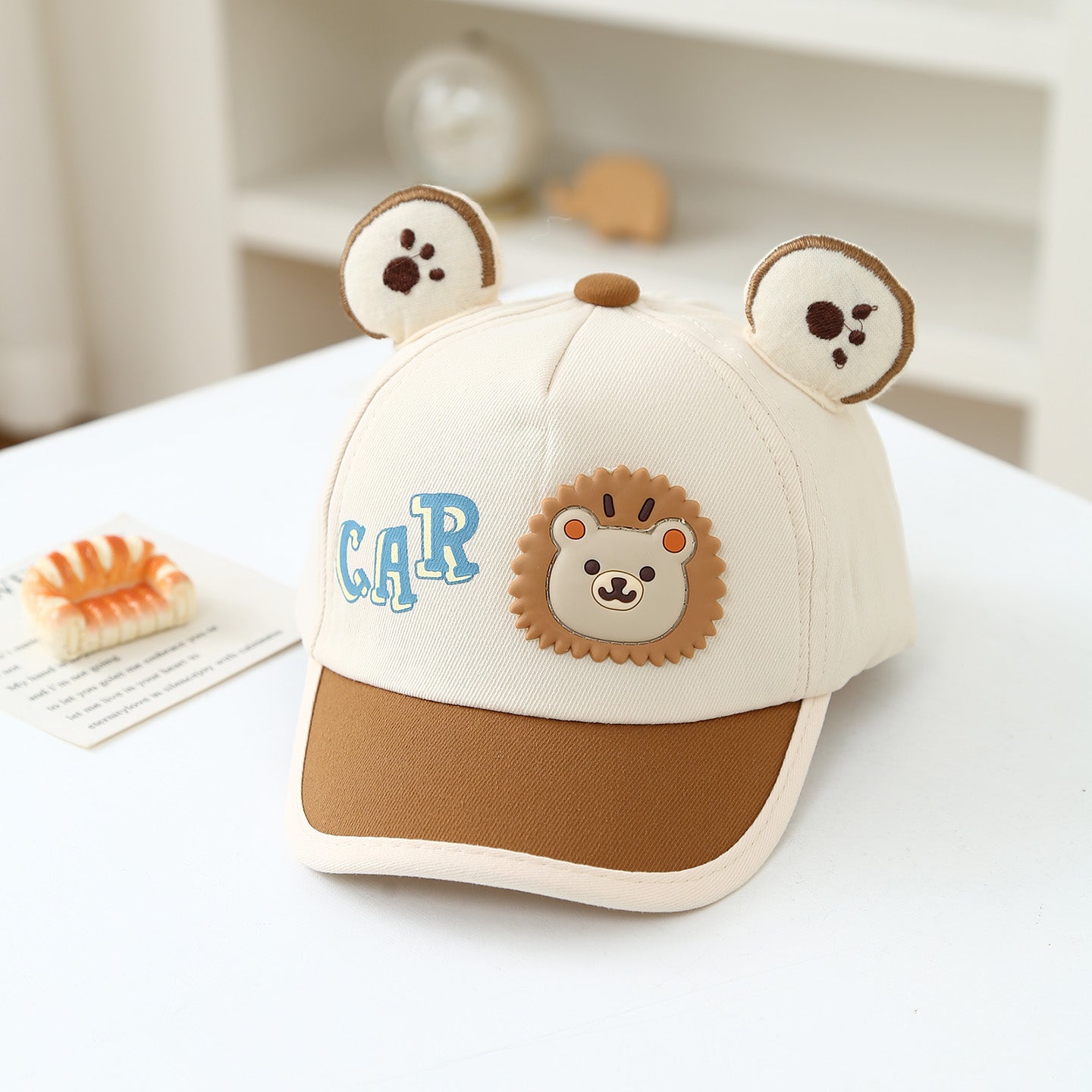 Summer Boys And Girls' Multi-color Lion Head Fashion And Cute Baseball Cap, Suitable For Babies' Daily Outings And Playtime For Sun Protection.