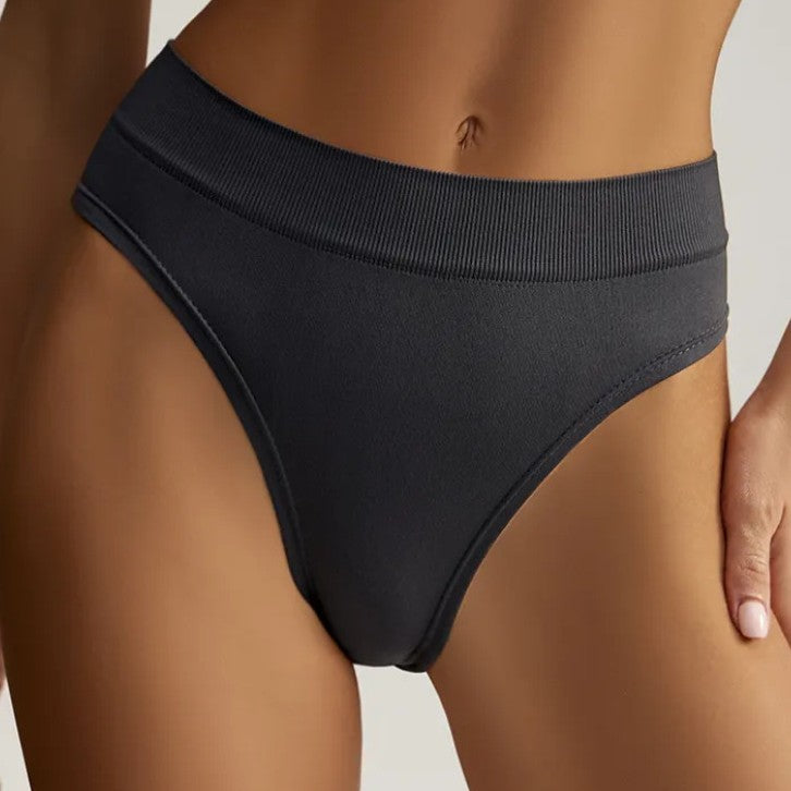 Plus-size Ribbed Seamless Sports And Fitness Traceless Underwear