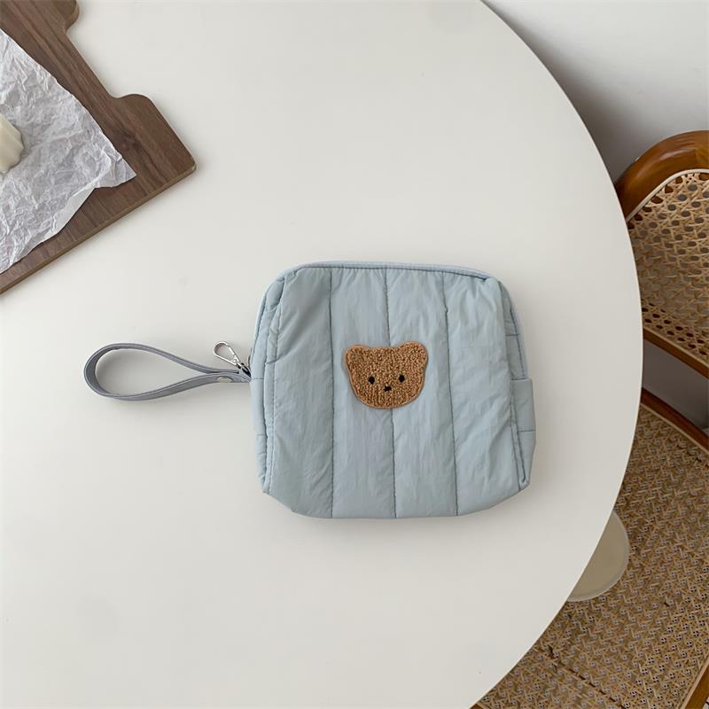 Bear Baby Stroller Storage Cloth Hanging Diaper Feeding Bottle Handbag Bedside Storage Cloth Bag