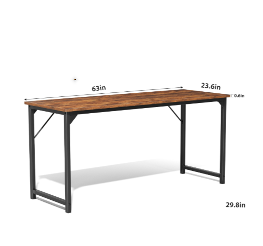 Computer Office Desk For Small Spaces, Writing Gaming Work Desk Modern Kids Study Table With Storage Bag & Headphone Hook