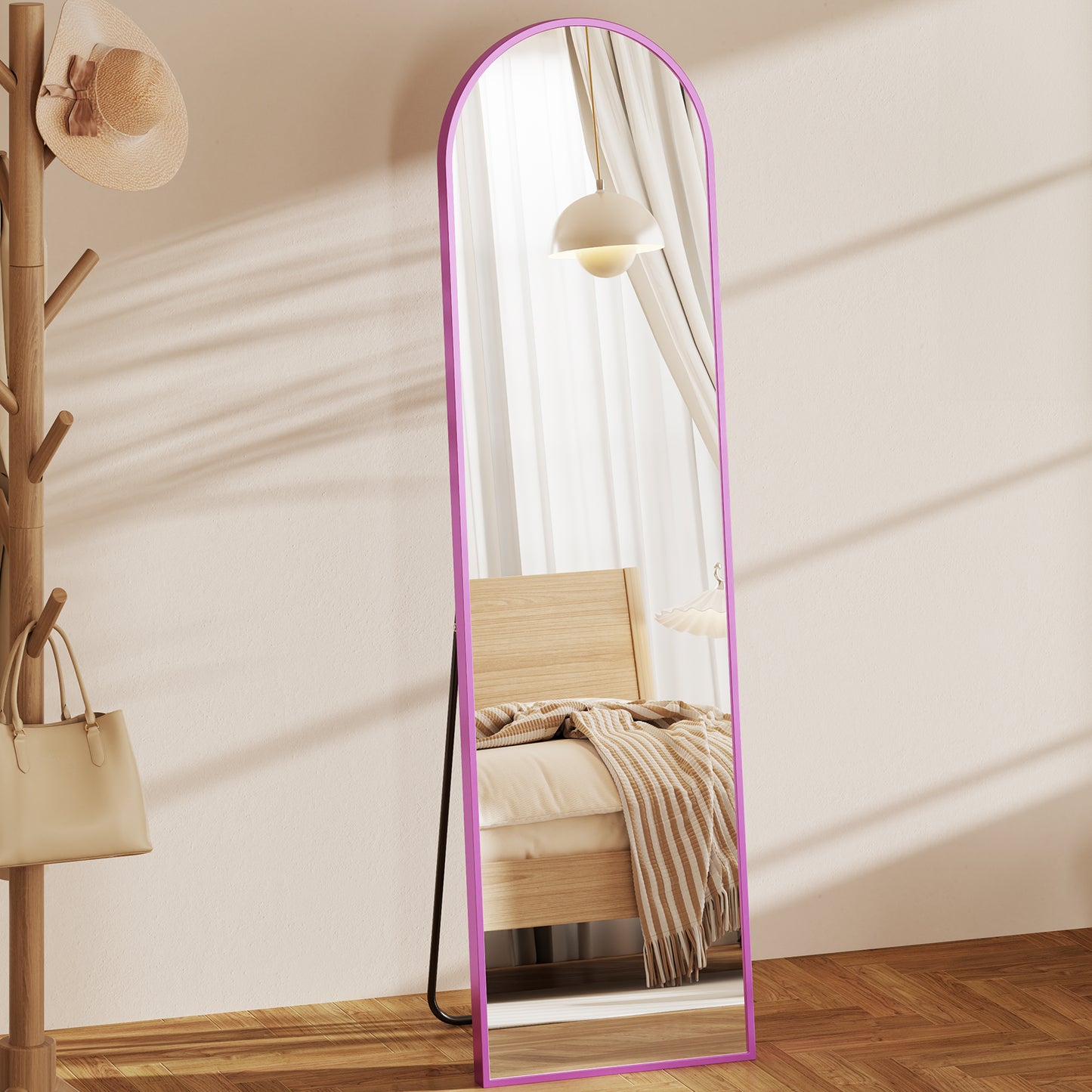 Arched Full Length Mirror, Full Body Standing Mirror, Hanging Or Leaning, For Home