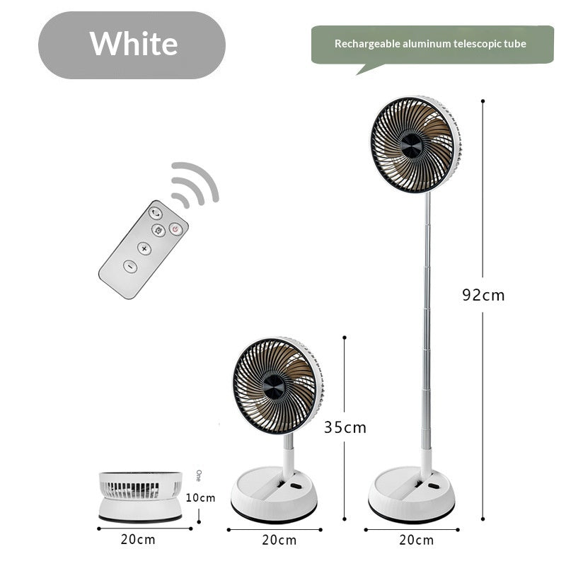 Rechargeable Dual-Use Silent Desk And Floor Fan