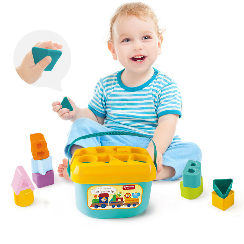 Baby Early Education Six-sided Box Building Blocks Shape Matching Toys
