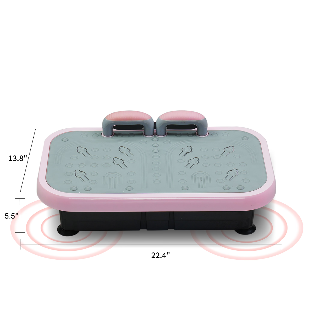Vibration Plate Fitness Platform With Handle Whole Body Exercise Machine With 120 Speed Levels, Lymphatic Drainage, Fat Burning, And Weight Loss, Perfect For Women, Men, And Home Gym Exercise