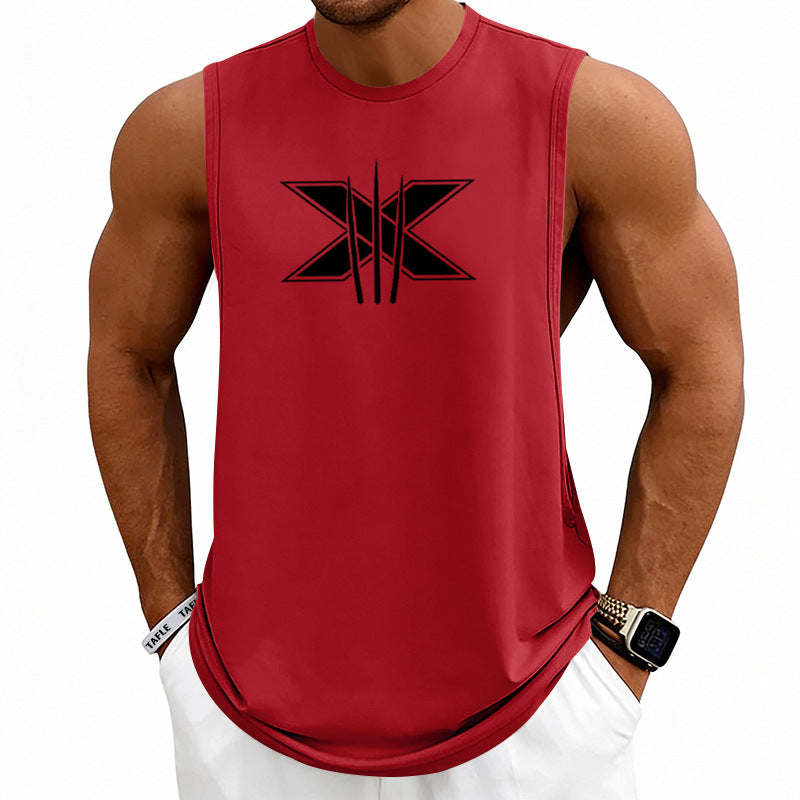 Summer Mens Muscle Fitness Workout Breathable Sleeveless Tank Top