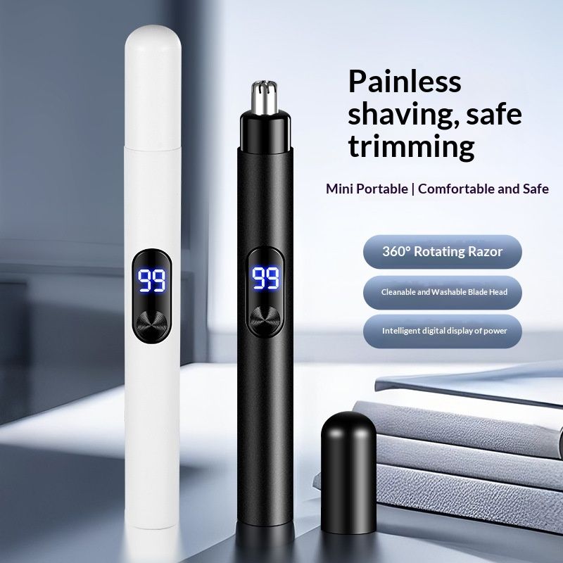 Rechargeable Electric Mens Nose Hair Trimmer