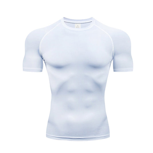 Compression Shirt, Compression Tee, Gym Top, Workout Shirt, Running T-shirt, Athletic Base Layer, Quick Dry, Stretch, Breathable, Fitness Undershirt