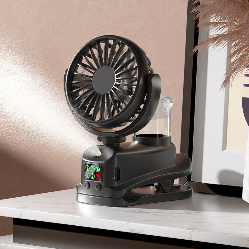 Spray Hydration Handheld Multi-function Clip Fan