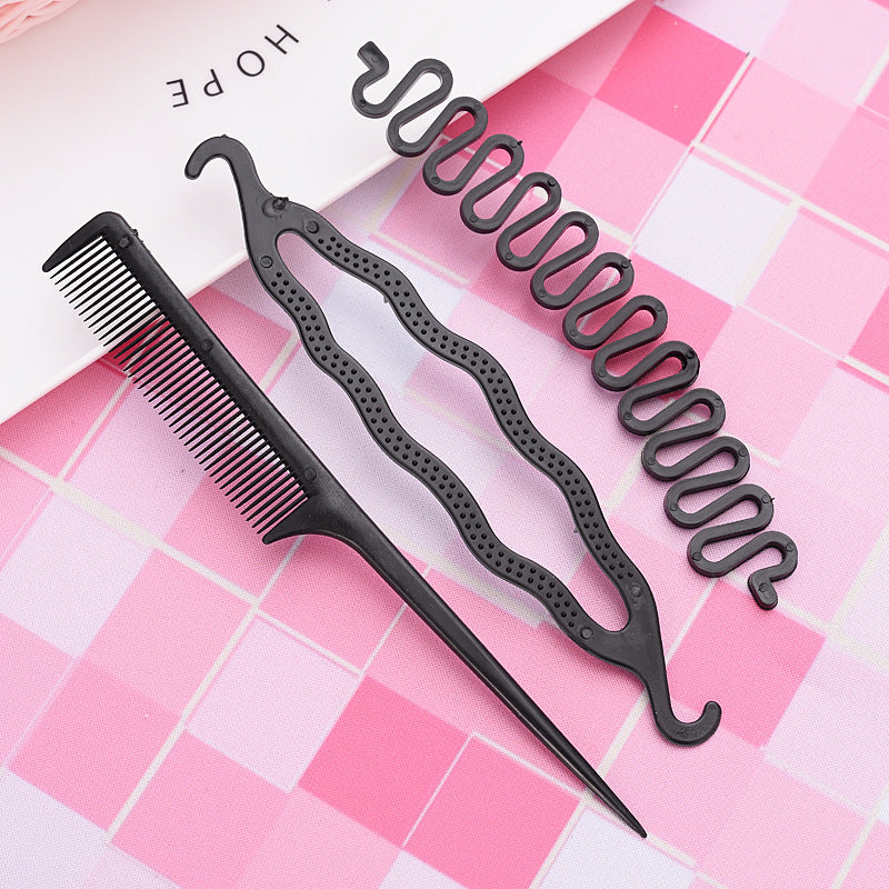 Styling Tool Six-Piece Set Lazy Bun Maker