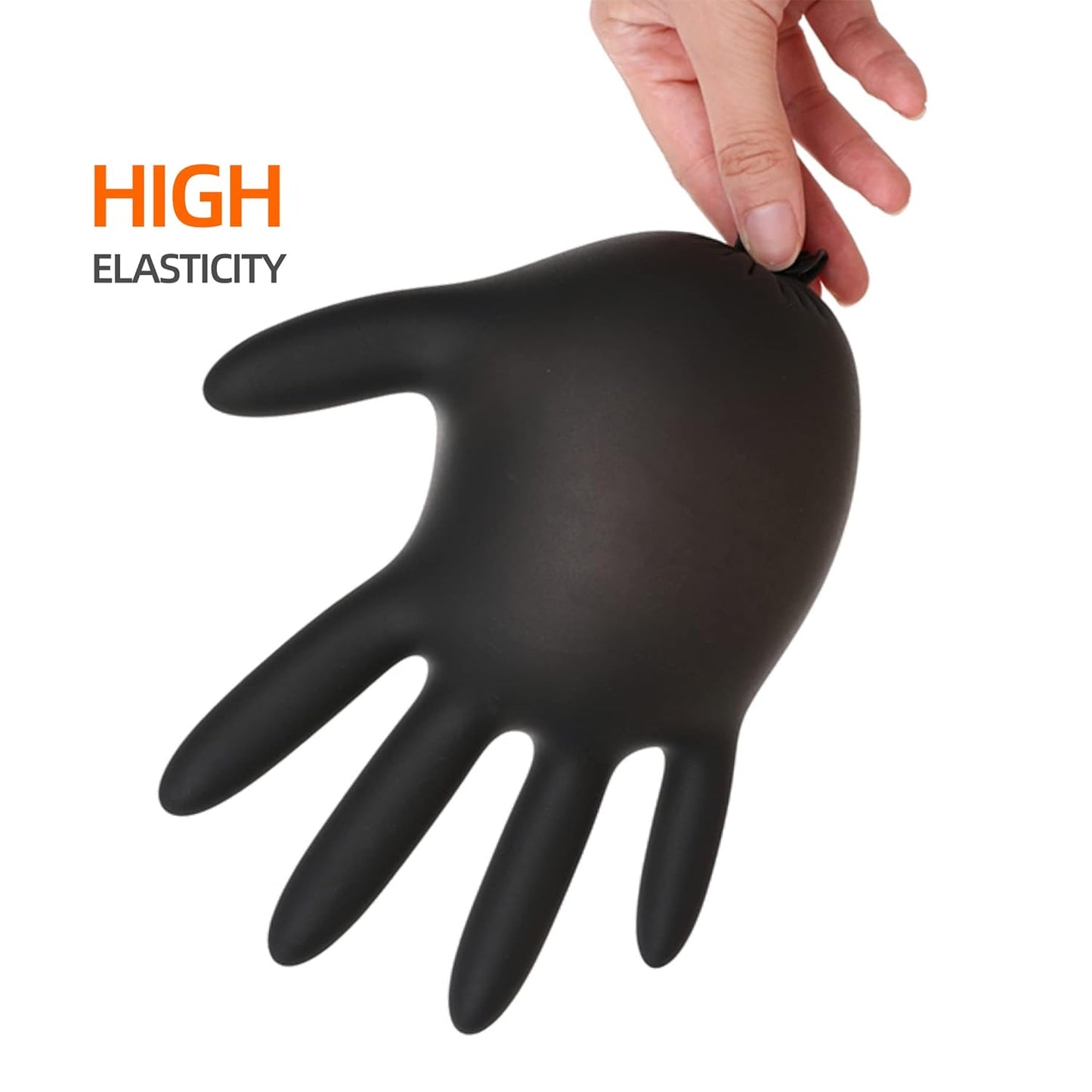 Thickened Food-grade Disposable Black PVC Waterproof Wear-resistant Household Beauty Experiment Gloves
