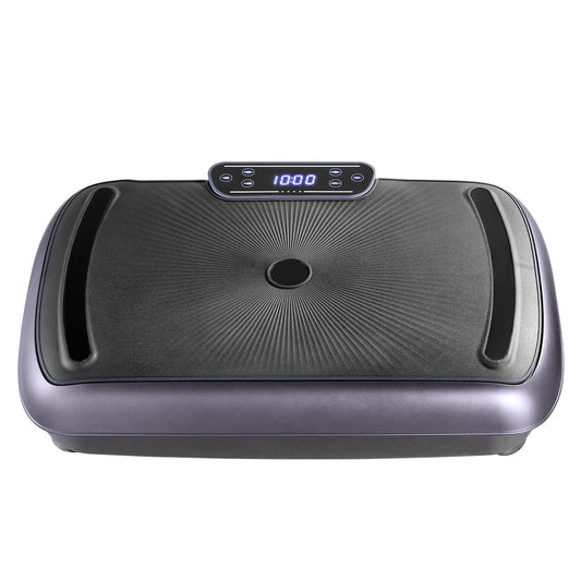 Vibration Plate Exercise Machine, Full Body Vibrating Platform For Lymphatic Drainage And Weight Loss, Home Workout Fitness Equipment With 2 Resistance Bands, Body Shaker For Women Men, Black