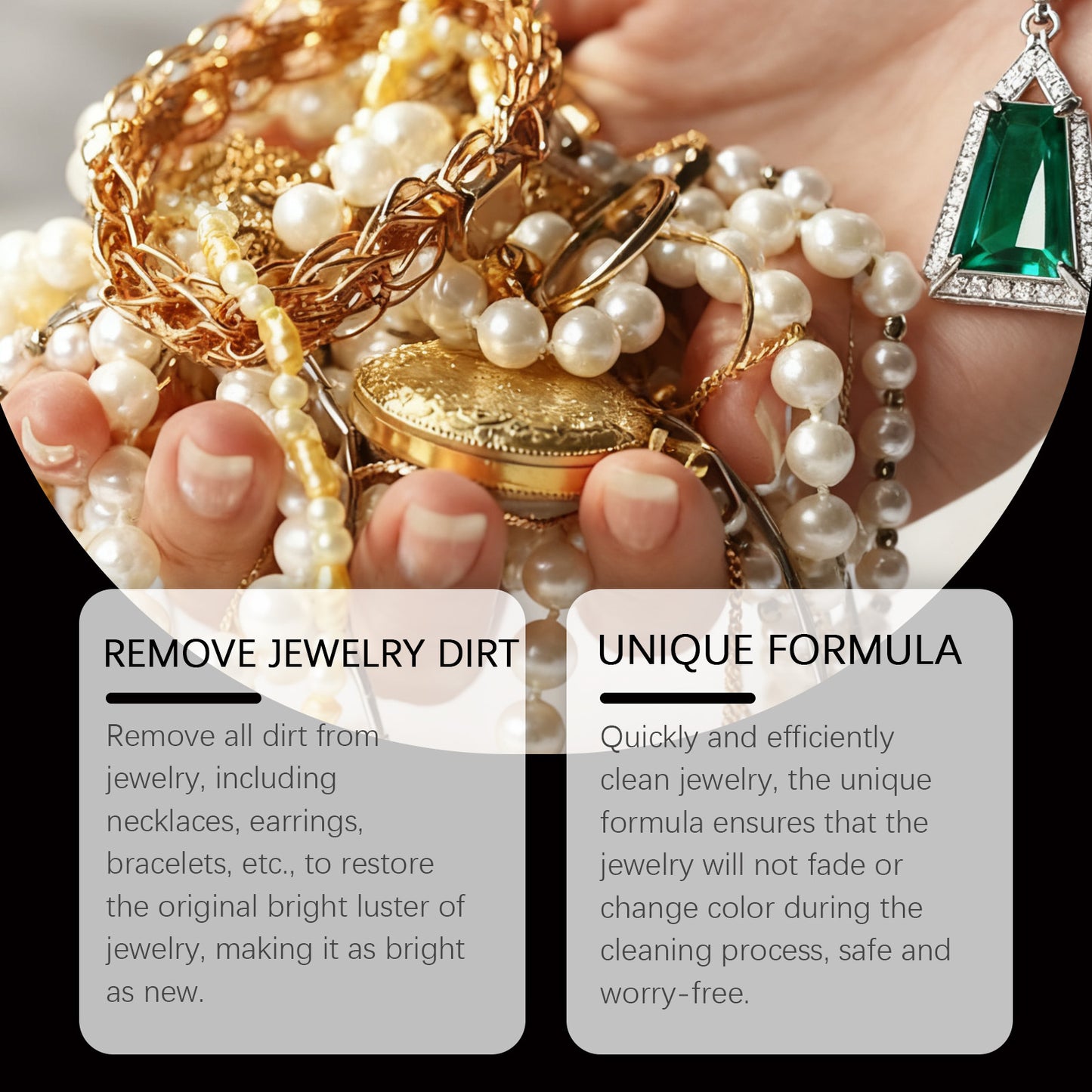 Jewelry Cleaner Jewelry Daily Wear Brightening Care Gold Jewelry Silver Jewelry Stain Cleaning Solution