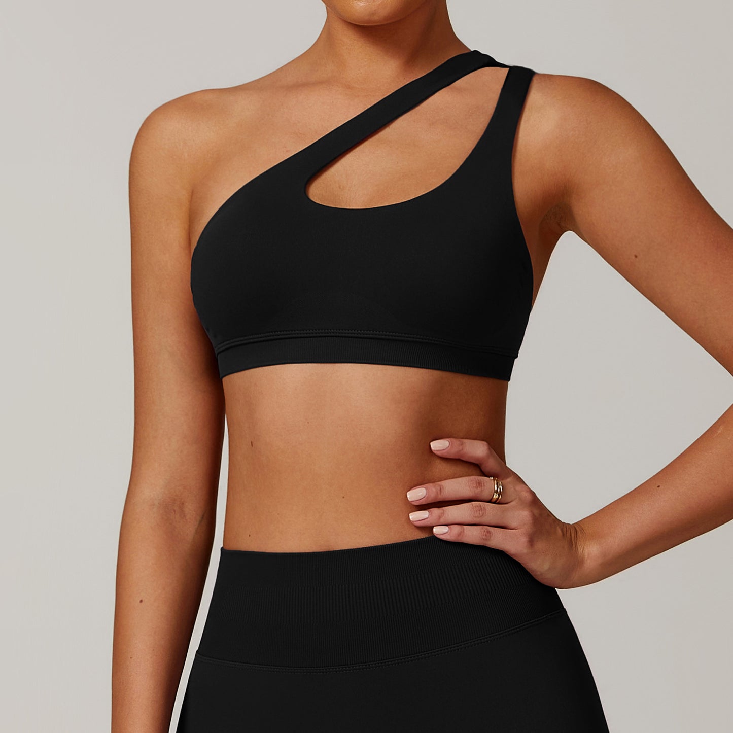 One-shoulder Seamless Beauty Back Yoga Bra Quick-drying Sports