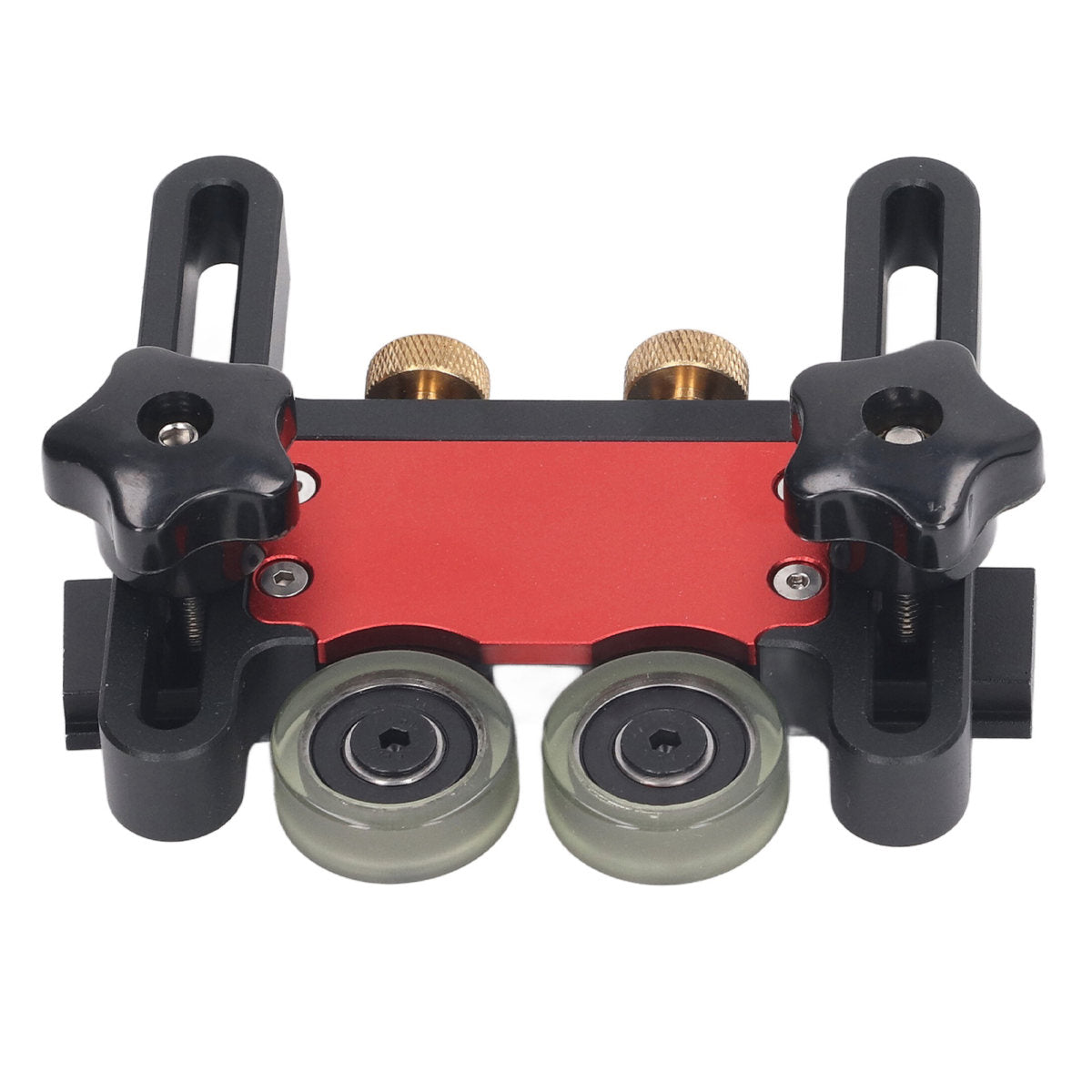 Table Saw Stock Roller Woodworking Double Wheel Sliding Feeding Guide Roller Feather Board Auxiliary Tool