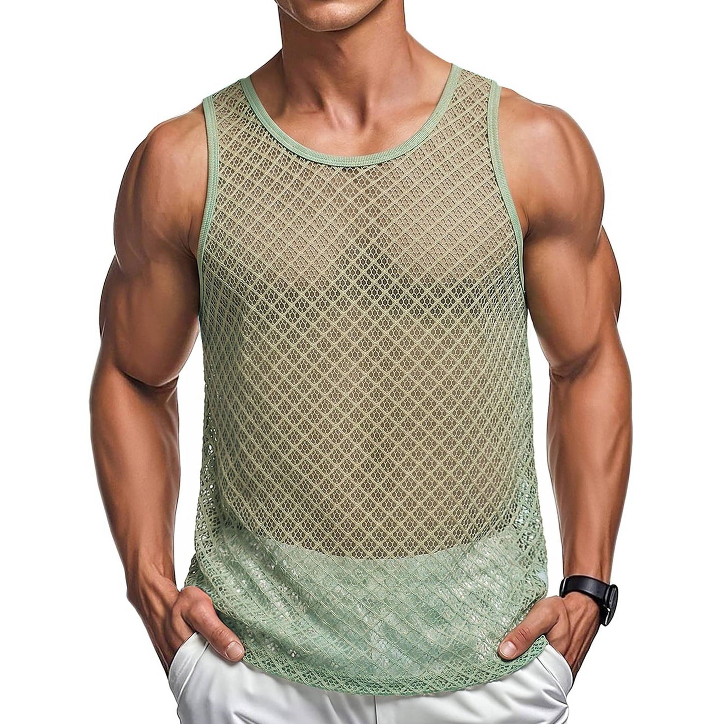 Mens Summer Casual Fitness Tank Top