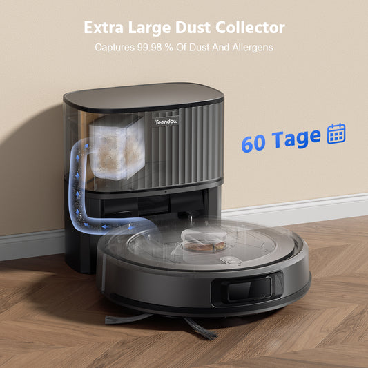 Robot Aspiradora Floor Cleaning Robot With Self-Emptying Dustbin Mopping LDS Laser Smart Robot Vacuum Cleaner