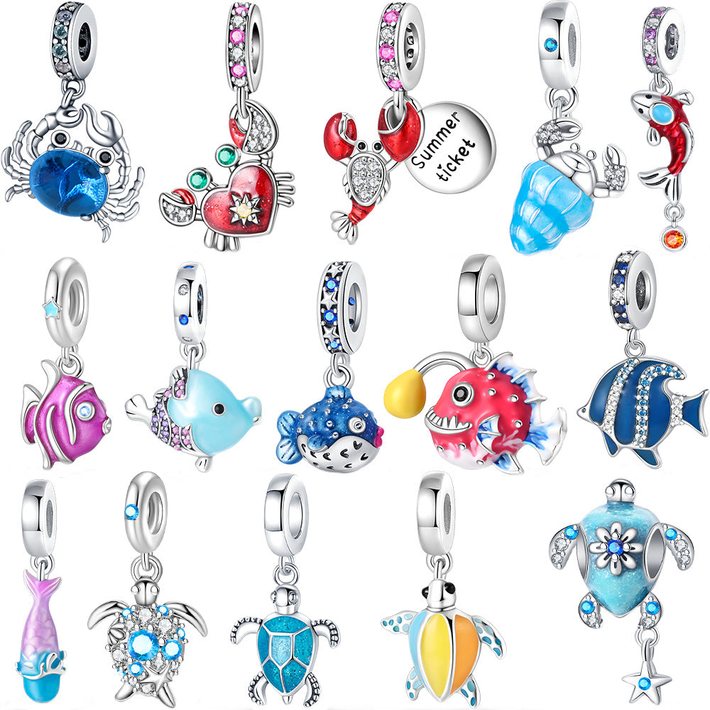 Ocean Series Colorful Crab DIY Beading Accessories
