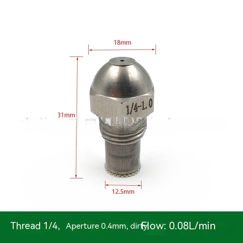 High And Low Pressure Fine Atomization 304 Stainless Steel Nozzle 2 Points Humidifying And Cooling Methanol Combustion Head