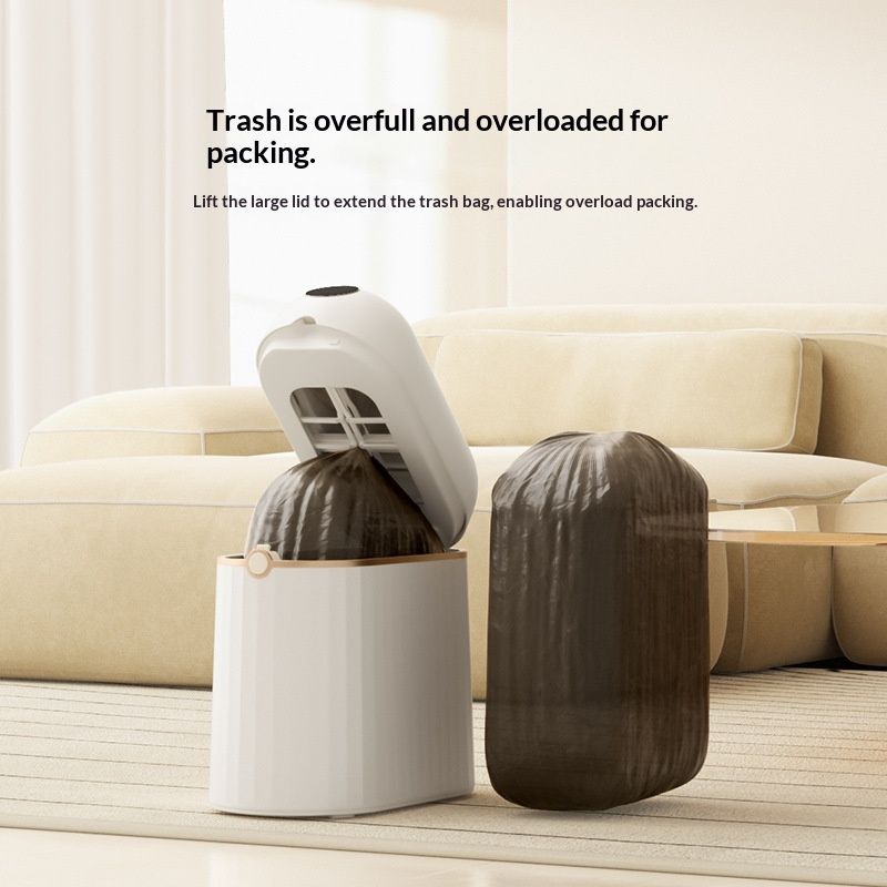 Automatic Bag-Changing Household Induction Smart Trash Can