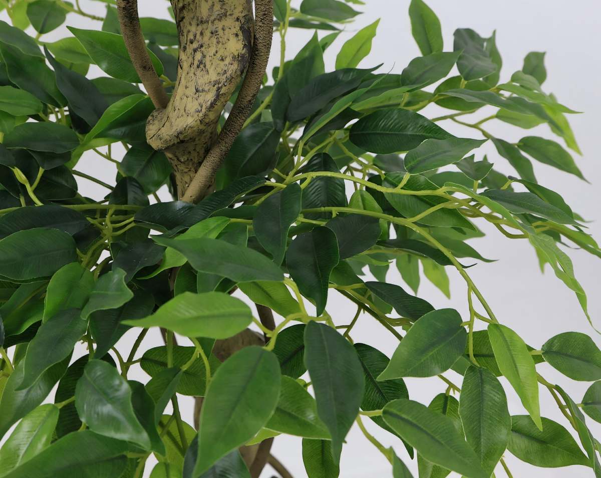 6FT Artificial Ficus Tree, Lifelike Faux Banyan Tree with Pot for Home, Office Patio Decor, 1pc/set