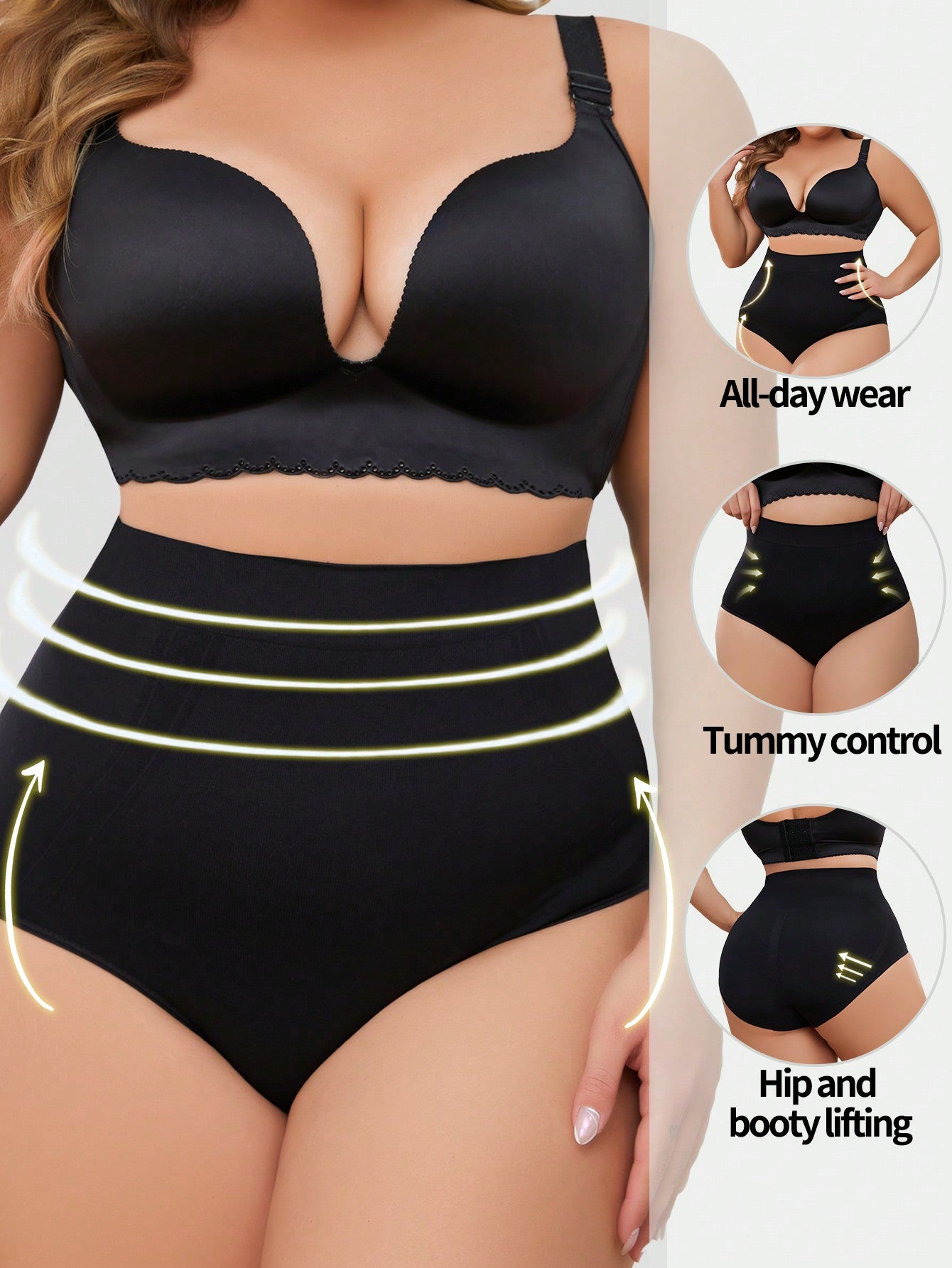 High-Waisted Shapewear Shorts For Women Tummy Control Butt Lifter Thigh Slimmer Seamless Body Shaper