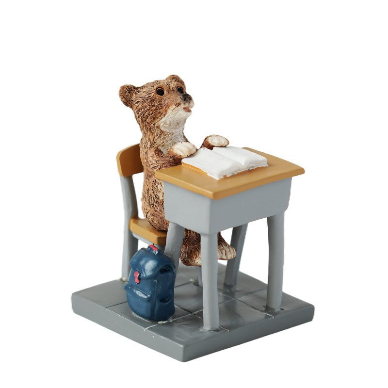 Creative Classroom Room Desk Decoration Cute Animal Figurines