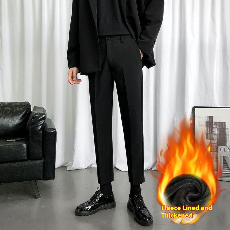 Slim Fit Korean Style Trendy Autumn And Winter Casual Pants