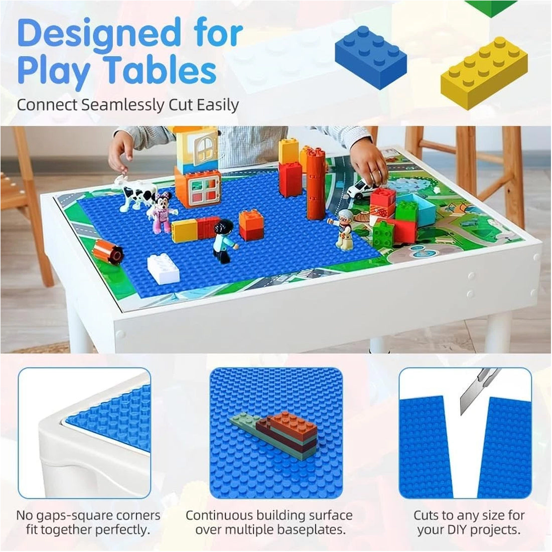 9pcs  Baseboard, Educational Accessories, Toy Baseboard, Wall Base