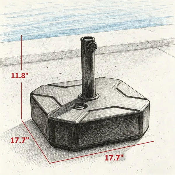 Outdoor Umbrella Base - Only The Base