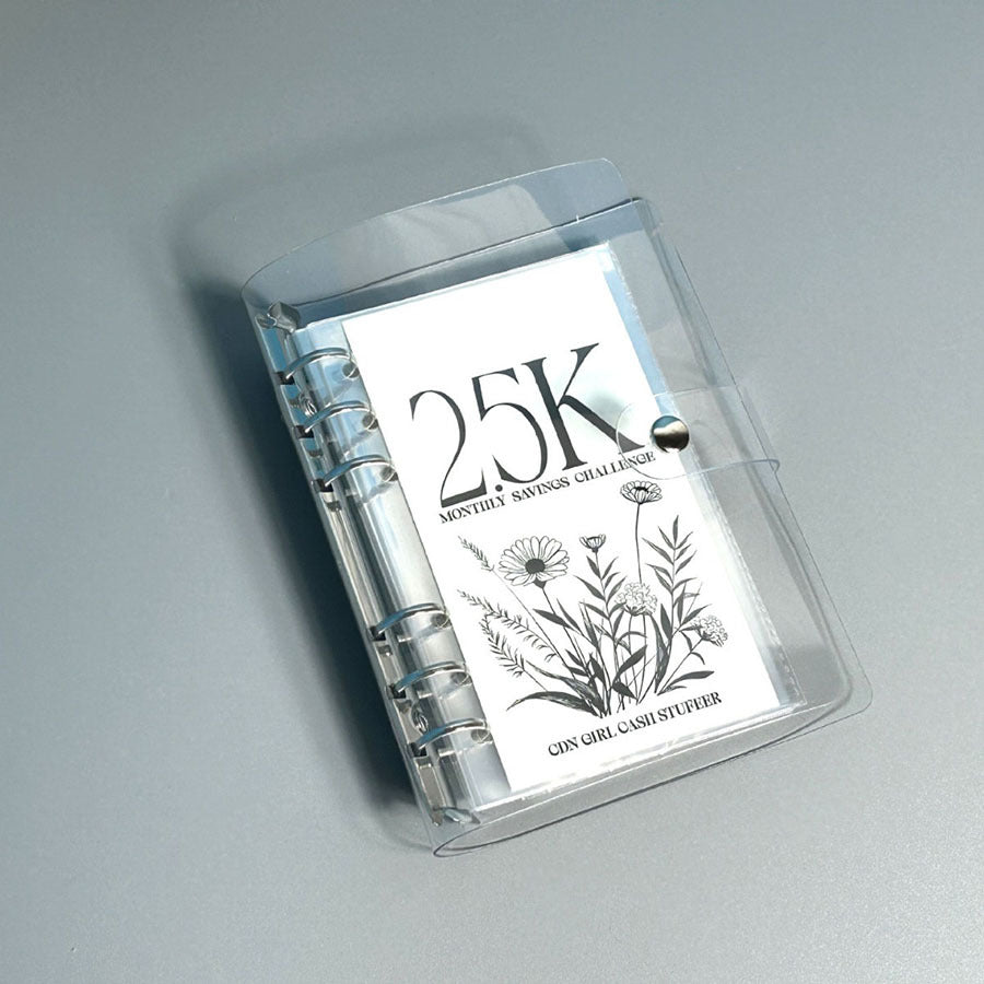 Cross-border Best-selling Savings Book With Six-hole Metal Clips For Organized Storage