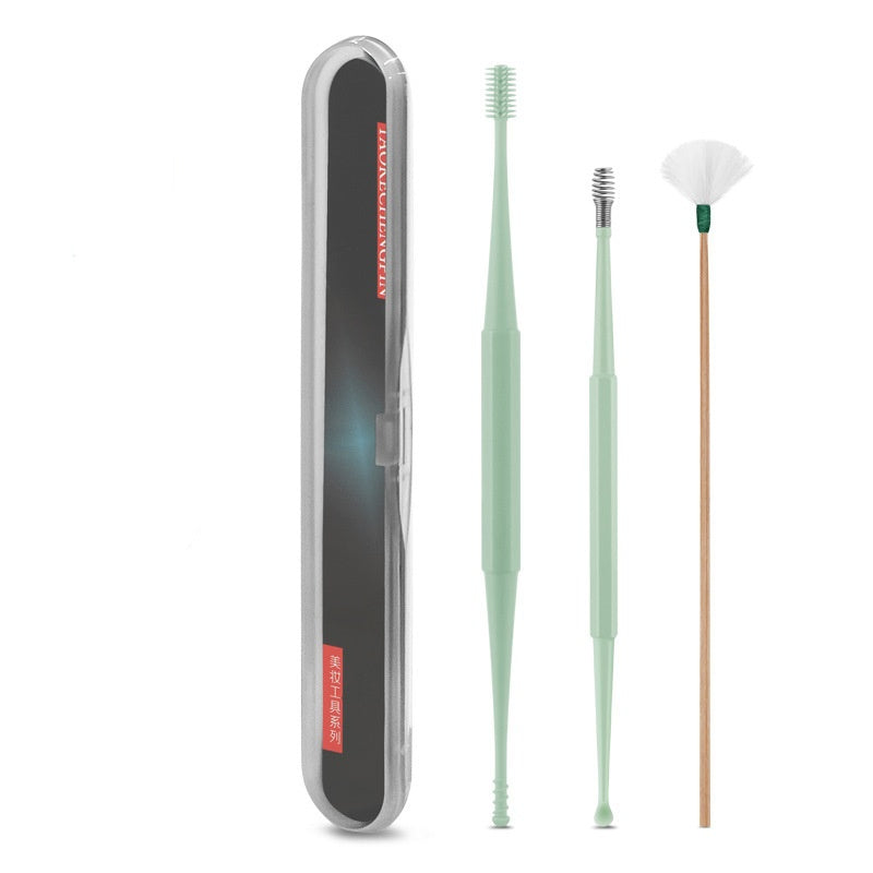 Ear Picking Tools Double-headed Silicone Ear Pick Spiral Massage Ear Pick
