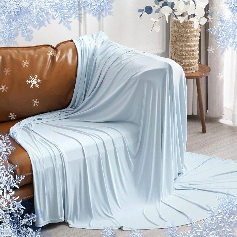 Ice-silk Cooling Summer Blanket For Temperature Reduction