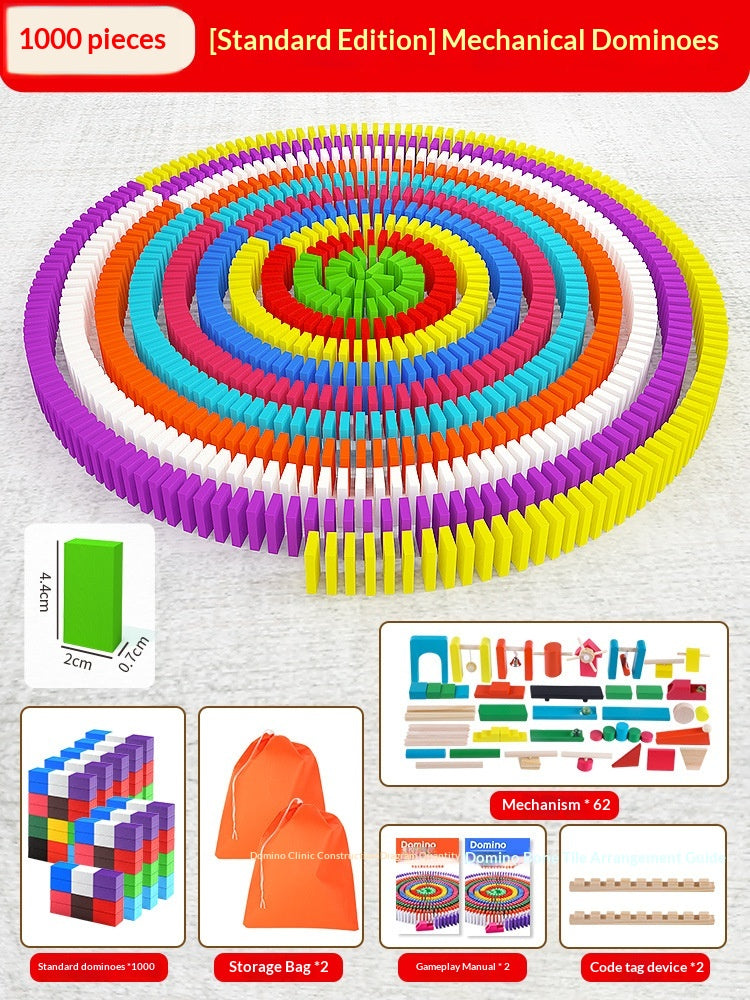 Educational Puzzle Toy Mechanism Building Blocks Gift Dominoes