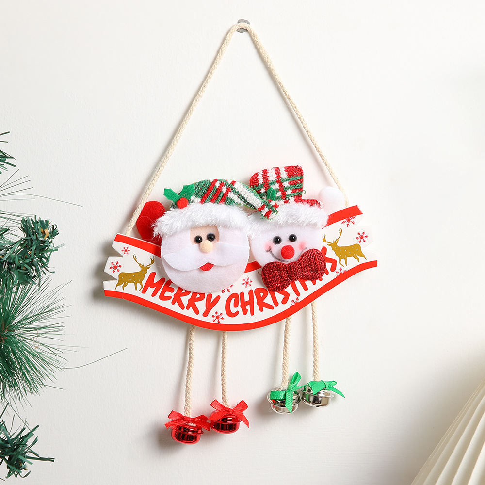 Creative Christmas Door Hanging Accessories Shopping Mall Scene Layout