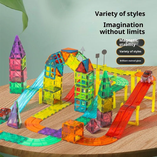 Colored Window Magnetic Sheet Set Strong Building Blocks Early Childhood Education Toys