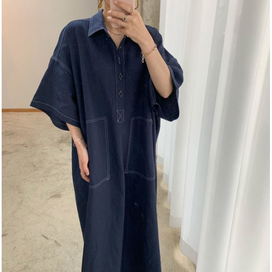 New Autumn Korean Style Loosefitting Womens Dress