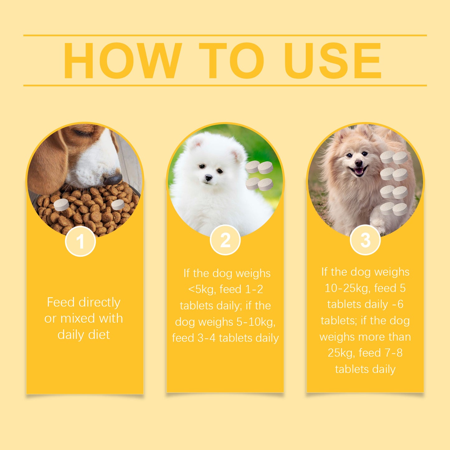 Dog Fish Oil Chewable Tablets,3 Skin & Coat Supplement For Itchy Skin, Seasonal Allergies, Support Bone, Digestion & Reproductive Health, 60 Tablets