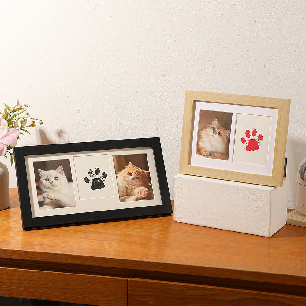 Pet Paw Print Keepsake Photo Frame
