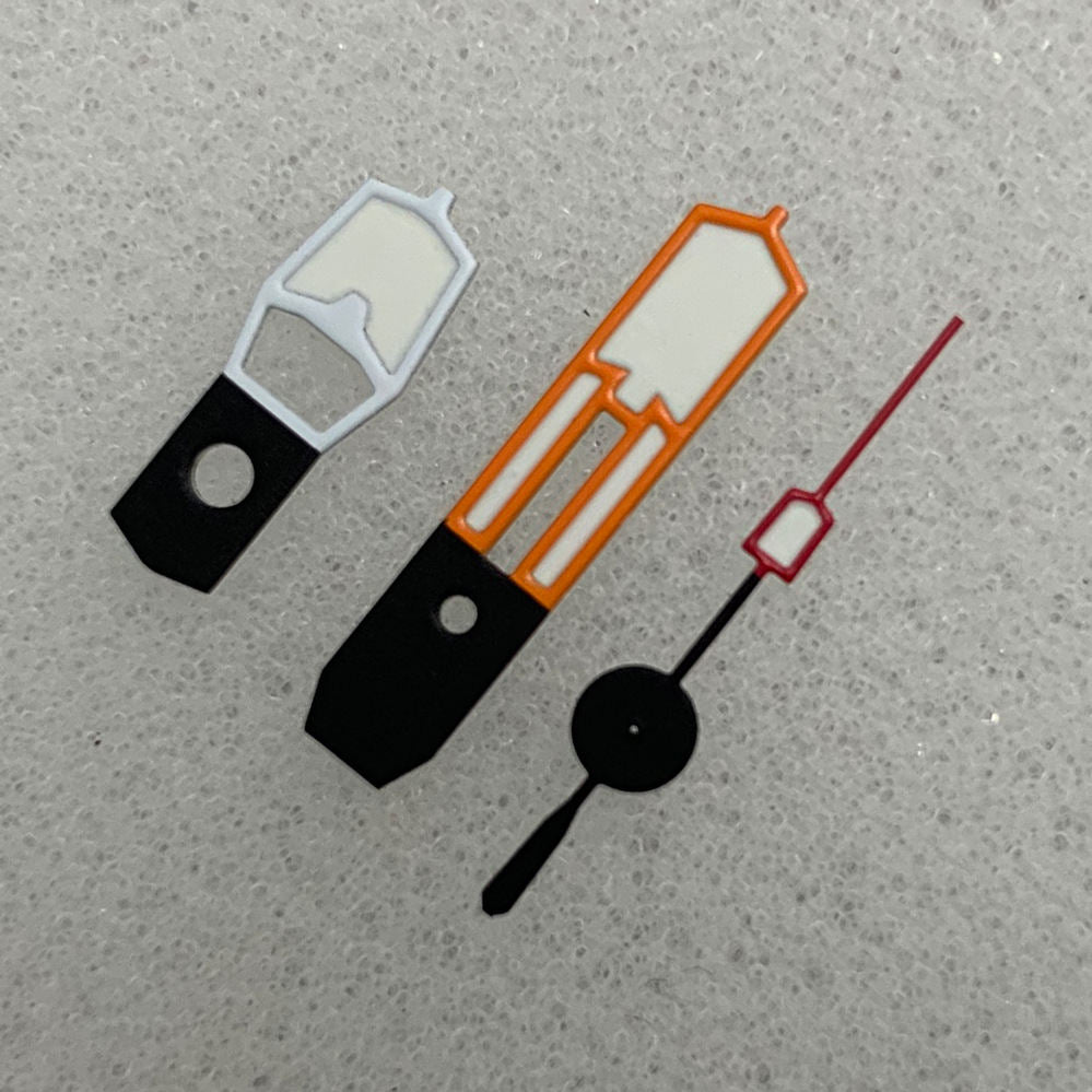 Orange Red White Color Matching Pointer Green Luminous Modified Watch Accessories