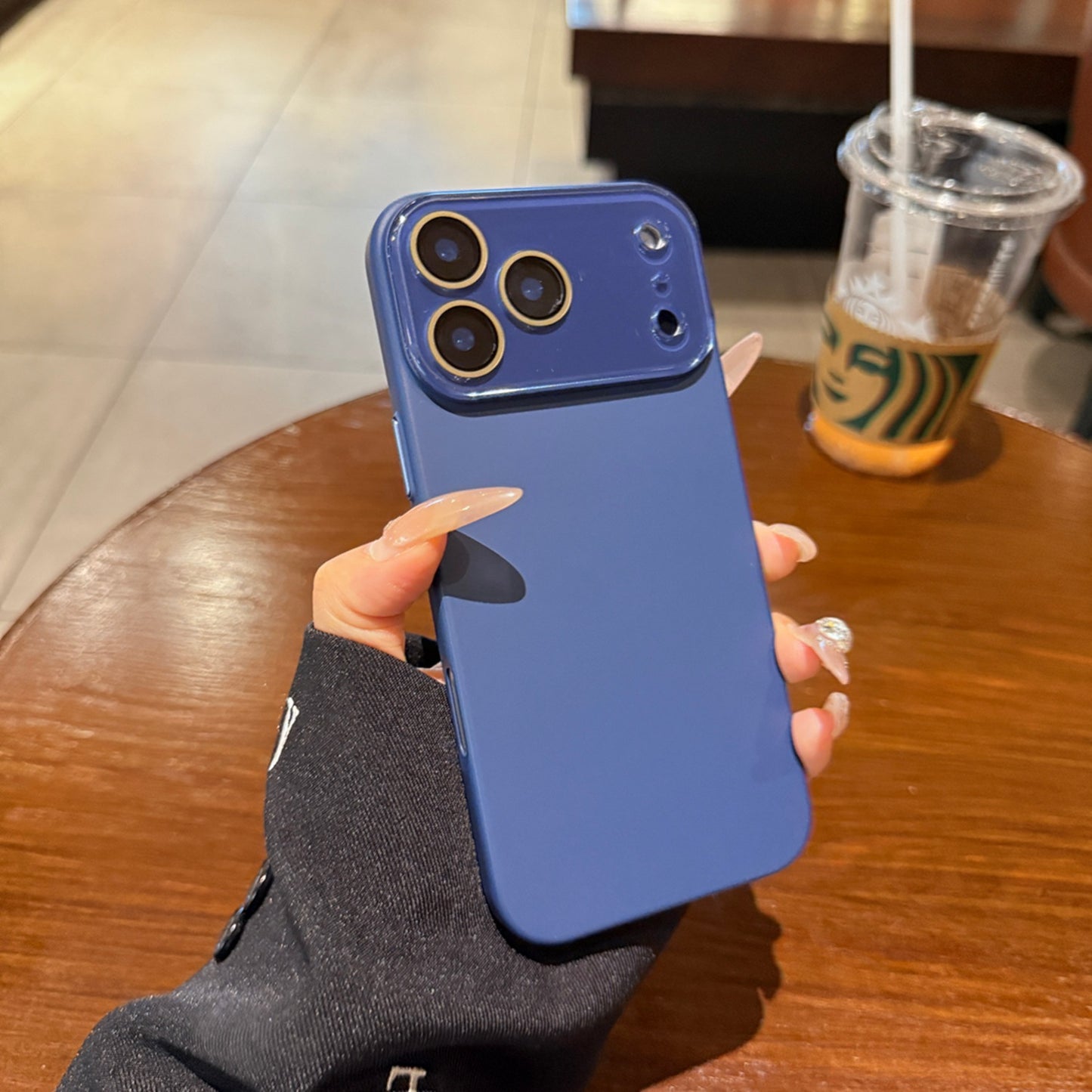 Matte Solid-color Skin-feel Crystal Full-body Lens-protecting Phone Case