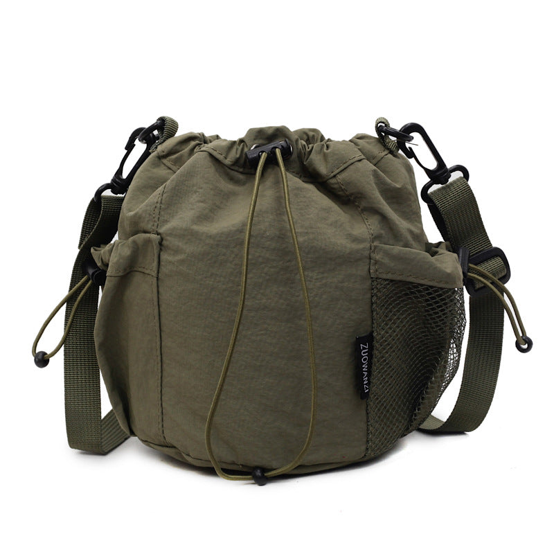 New Drawstring Crossbody Bag Womens Korean-style Lightweight Casual Design