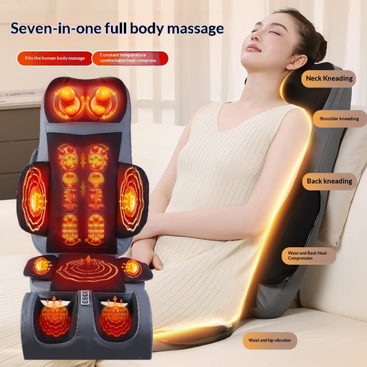 Multi Functional Back Waist And Cervical Massager With Heating For Full Body Massage At Home