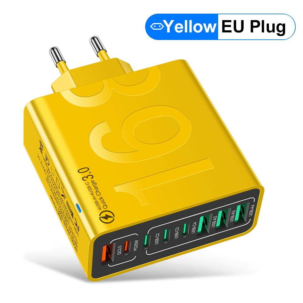 Multi-interface QC3.0 Fast Charging PD 25W Fast Charging Mobile Phone Charger