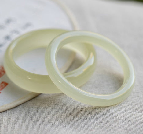 Ice-like Silk Jade Round Bar Beauty A Goods Winding Silk Jade Bracelet