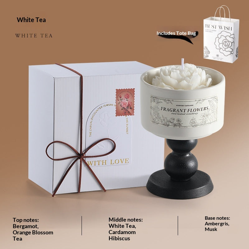 Camellia Scented Candle Gift Set Ornament Birthday Gift