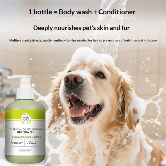 Dog Shampoo With Essential Oils Pet Fragrance Deodorizing And Soothing