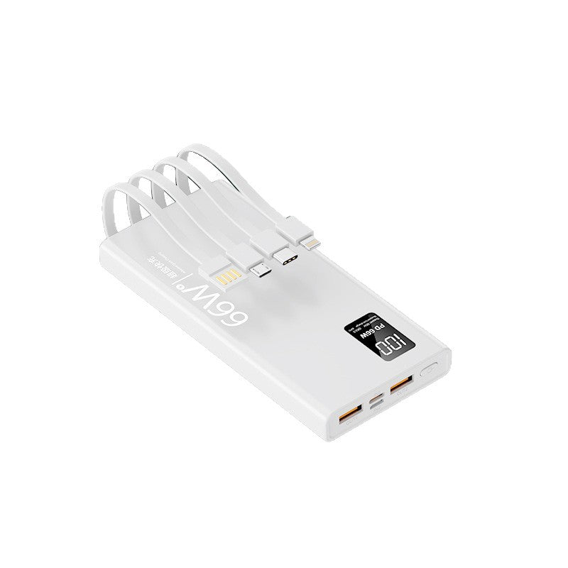 Fast-charging Battery With Built-in Cable Power Bank