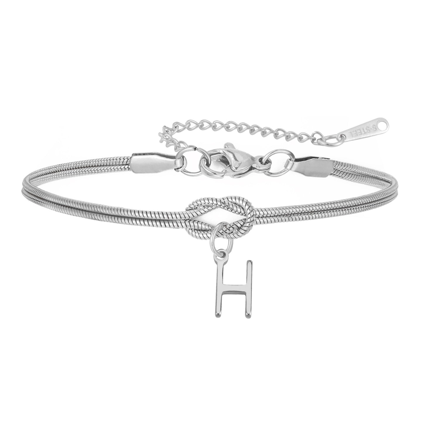 New Best-selling Wholesale 26-letter Handmade Knot Bracelets
