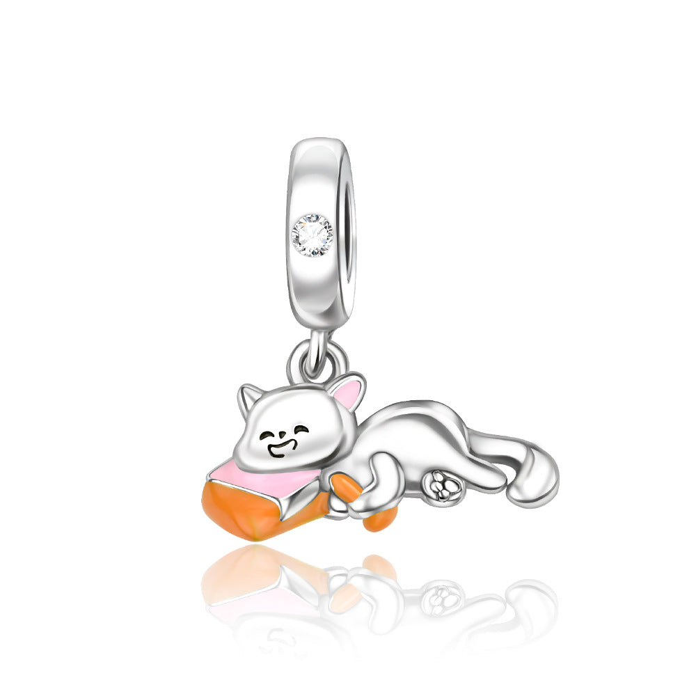 Silver-plated DIY Motherly Love Auspicious Elephant Bead Bracelet Accessories