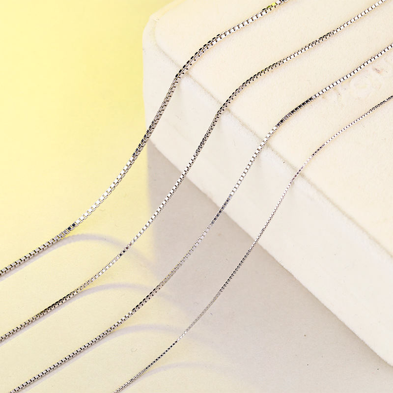S925 Silver Accessories Necklace Box Chain
